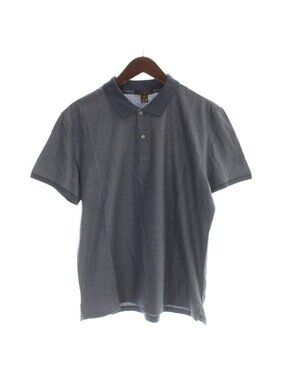 Louis Vuitton Polo Shirt Border M Blue Short Sleeve AP